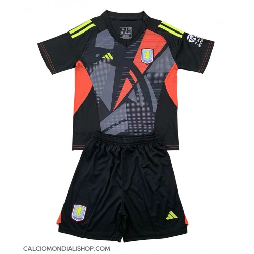 Maglie da calcio Aston Villa Portiere Seconda Maglia Bambino 2024-25 Manica Corta (+ Pantaloni corti)